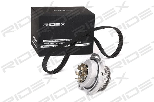 Pompe à eau + kit de courroie crantée RIDEX 3096W0110
