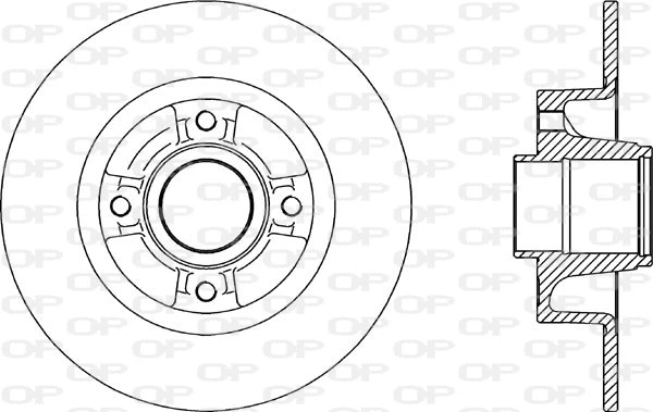 Disque de frein OPEN PARTS BDR2165.10