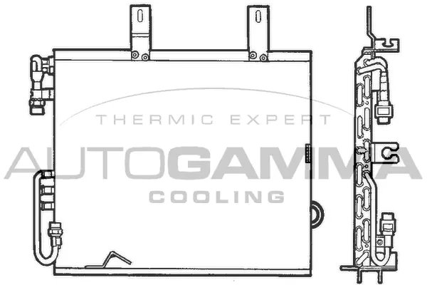 Condenseur, climatisation AUTOGAMMA 101573