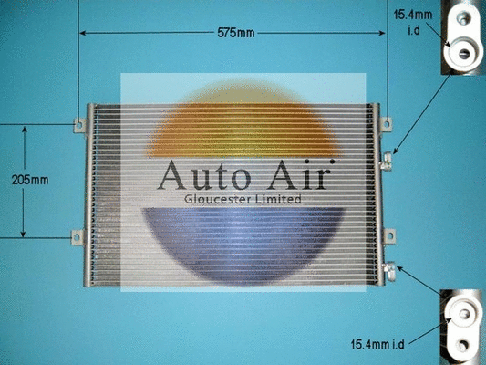 Condenseur, climatisation AUTO AIR GLOUCESTER 16-5010