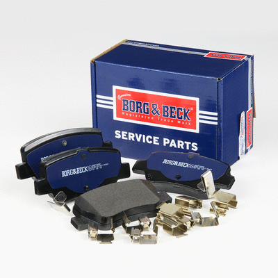 Kit de plaquettes de frein, frein à disque BORG & BECK BBP2099