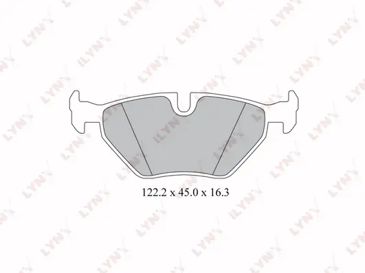 Kit de plaquettes de frein, frein à disque LYNXAUTO BD-1413