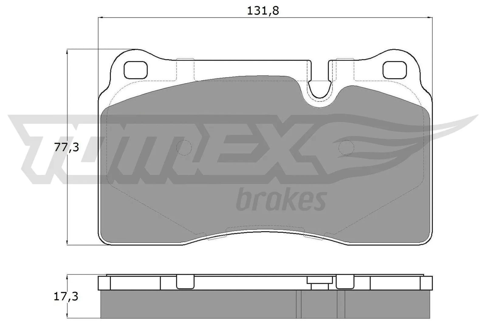 Kit de plaquettes de frein, frein à disque TOMEX Brakes TX 16-72