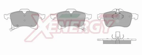 Kit de plaquettes de frein, frein à disque AP XENERGY X40890