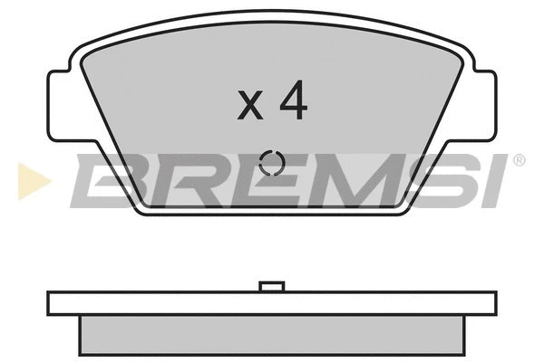 Kit de plaquettes de frein, frein à disque BREMSI BP2330