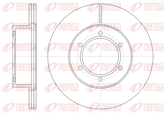 Disque de frein REMSA 6497.10