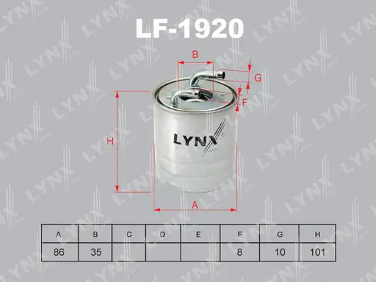 Filtre à carburant LYNXAUTO LF-1920