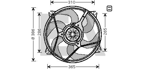 Ventilateur, refroidissement du moteur EACLIMA 33V10013