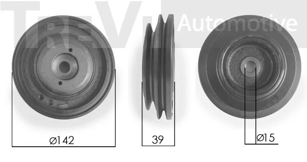 Poulie, vilebrequin TREVI AUTOMOTIVE PC1083