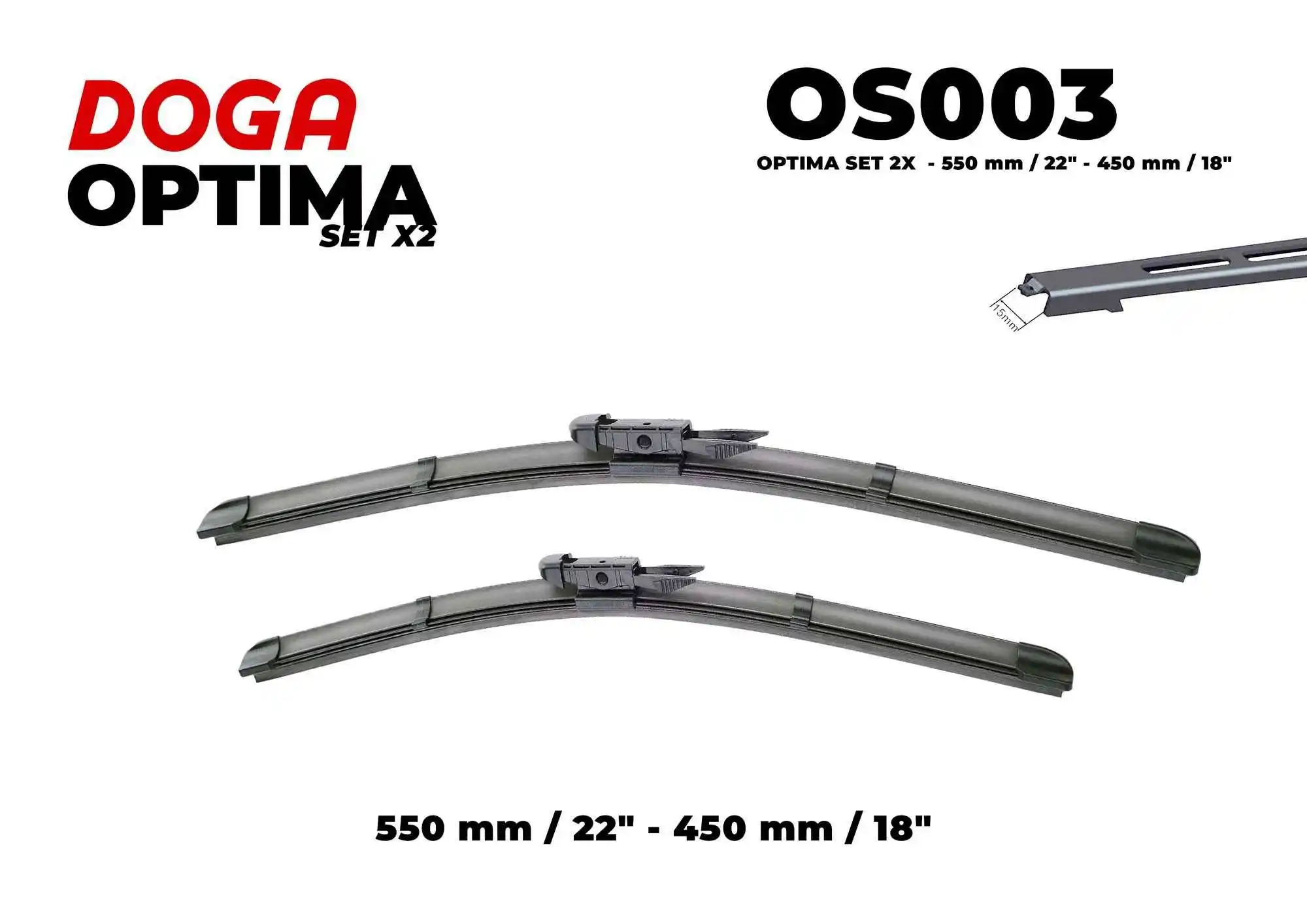 Balai d'essuie-glace DOGA OS003