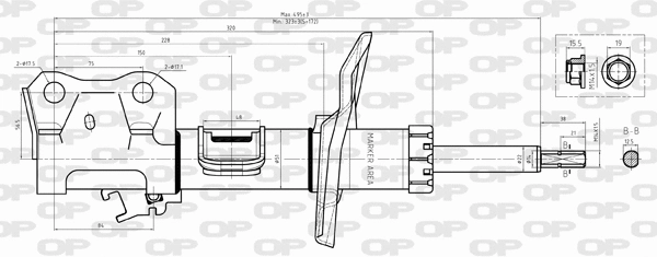 Amortisseur OPEN PARTS SAB8375.31