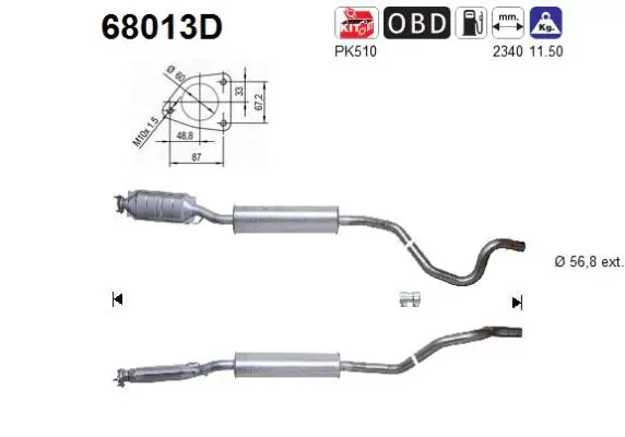 Catalyseur AS 68013D