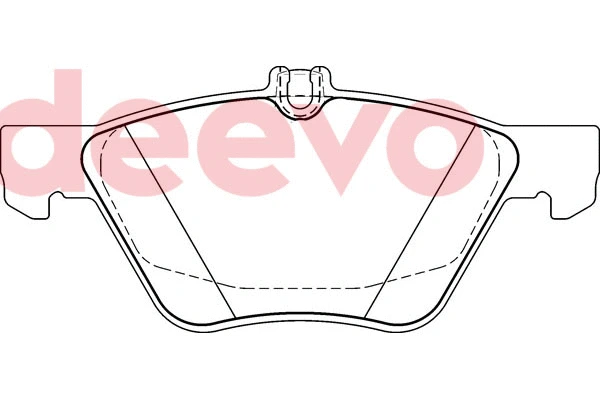 Kit de plaquettes de frein, frein à disque DEEVO BP75080