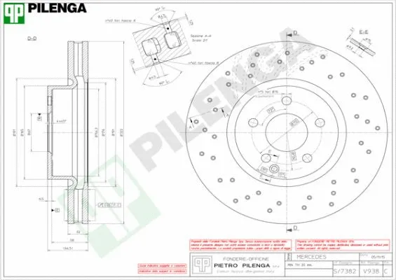 Disque de frein PILENGA V938
