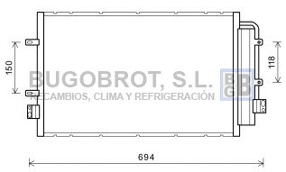 Condenseur, climatisation BUGOBROT 62-IV5127