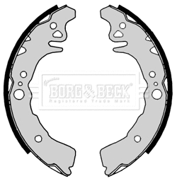Jeu de mâchoires de frein BORG & BECK BBS6390