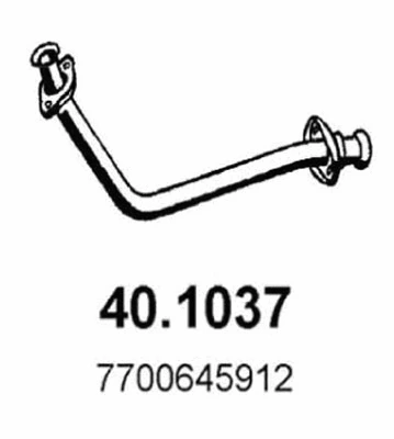 Tuyau d'échappement ASSO 40.1037