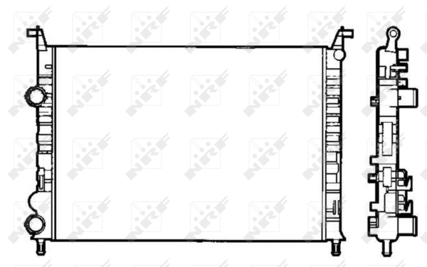 Radiateur, refroidissement du moteur NRF 58195