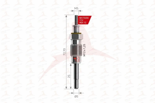 Bougie de préchauffage MEHA AUTOMOTIVE MH70200