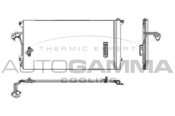 Condenseur, climatisation AUTOGAMMA 104128