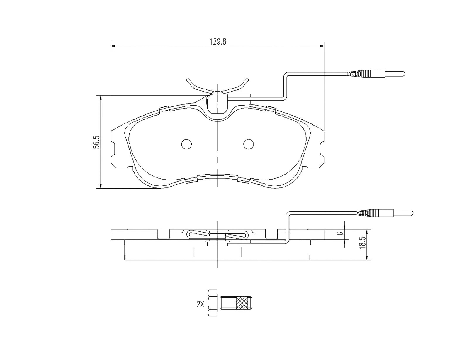 Kit de plaquettes de frein, frein à disque A.Z. Meisterteile AZMT-44-022-1031