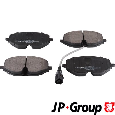 Kit de plaquettes de frein, frein à disque JP GROUP 1163614100