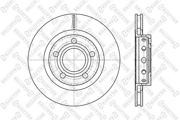 Disque de frein STELLOX 6020-4798V-SX