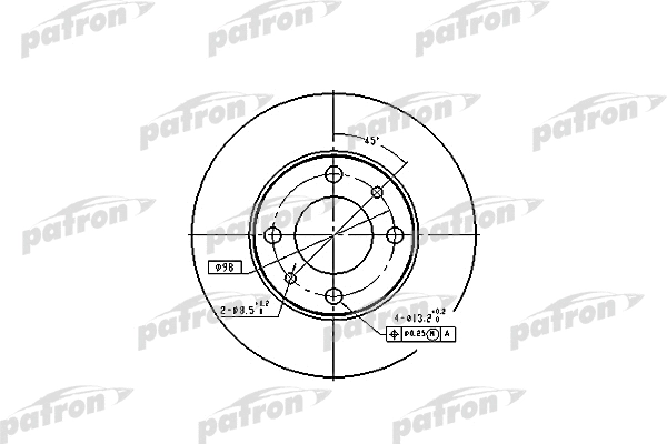 Disque de frein PATRON PBD1721