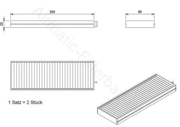 Filtre, air de l'habitacle AIRMATIC Filterbau IF1223S