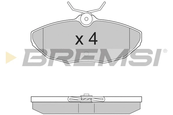 Kit de plaquettes de frein, frein à disque BREMSI BP2934