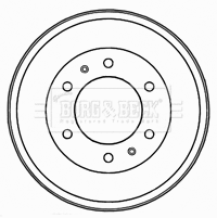 Tambour de frein BORG & BECK BBR7209