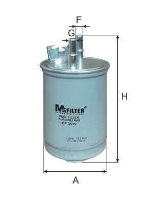 Filtre à carburant MFILTER DF 3539
