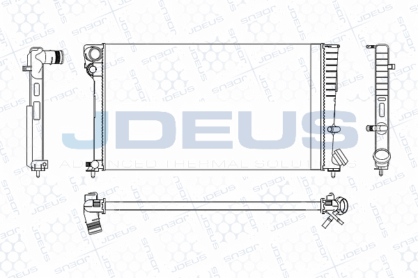 Radiateur, refroidissement du moteur JDEUS M-0070210