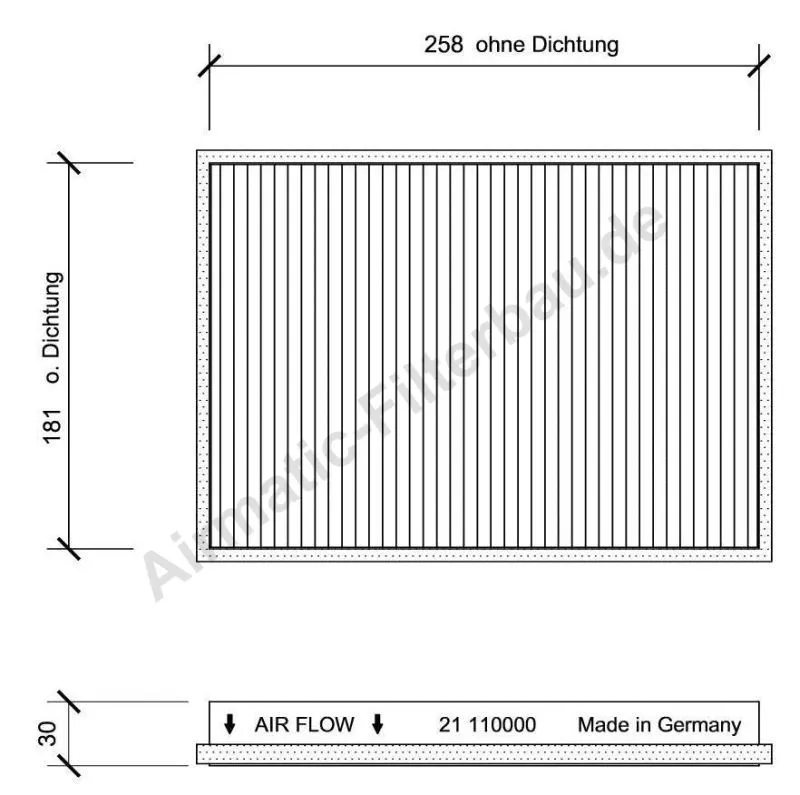 Filtre, air de l'habitacle AIRMATIC Filterbau IF0021