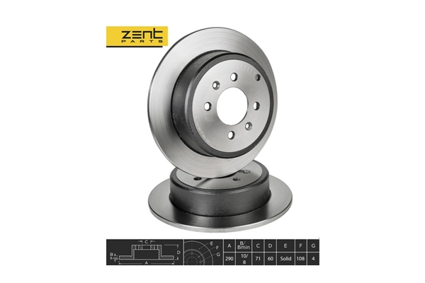 Disque de frein ZentParts Z06033