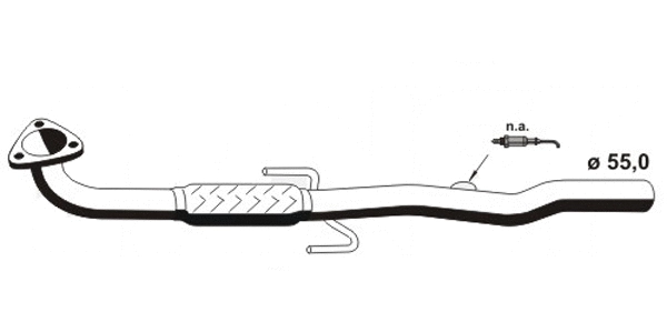 Tuyau d'échappement VEGAZ GmbH OR-276ERNS