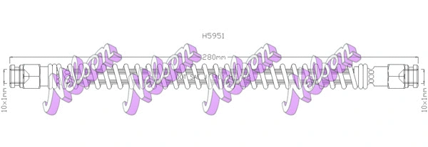 Flexible de frein KAWE H5951