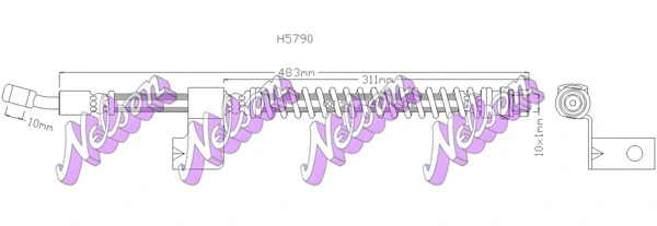 Flexible de frein KAWE H5790