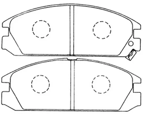 Kit de plaquettes de frein, frein à disque SB BP28127