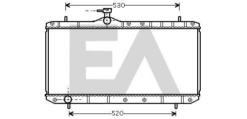 Radiateur, refroidissement du moteur EACLIMA 31R69033