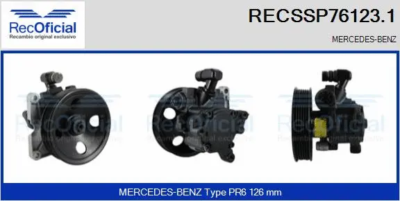 Pompe hydraulique, direction RECOFICIAL RECSSP76123.1