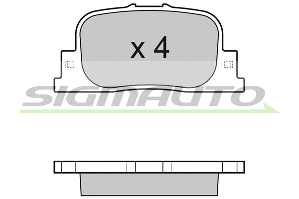 Kit de plaquettes de frein, frein à disque SIGMAUTO SPB063