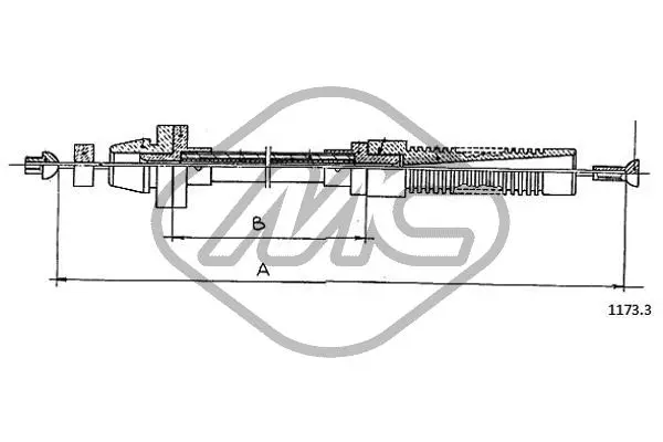 Câble d'accélération Metalcaucho 81464