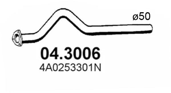 Tuyau d'échappement ASSO 04.3006