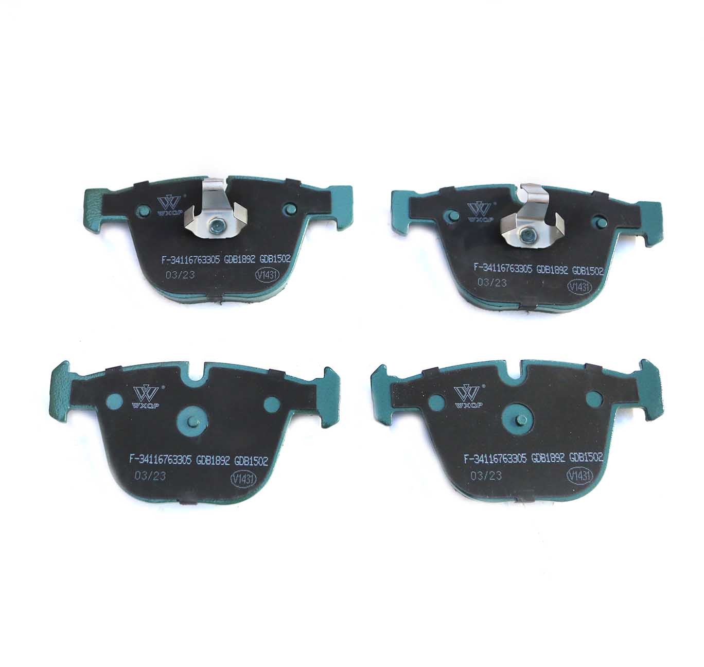Kit de plaquettes de frein, frein à disque WXQP 240215