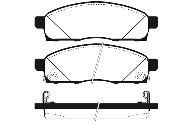 Kit de plaquettes de frein, frein à disque Technika 01864B