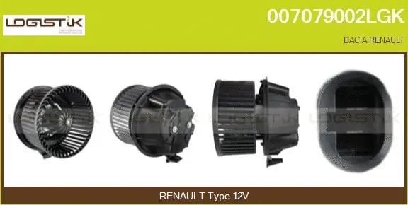 Pulseur d'air habitacle LGK 007079002LGK