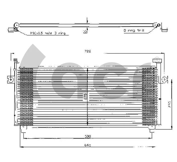 Condenseur, climatisation ACR 300323
