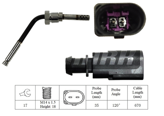 Capteur, température des gaz LEMARK LXT230