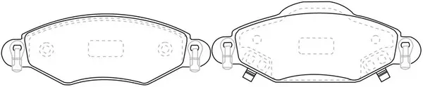 Kit de plaquettes de frein, frein à disque SB BP20369